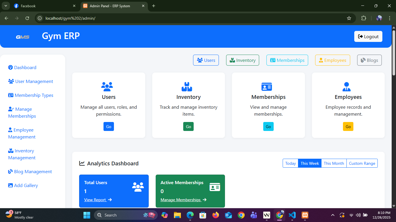 Gym Management System